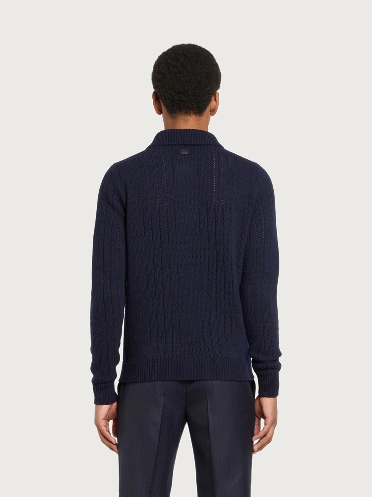 A-JOUR PUNCTUATED SWEATER - 3
