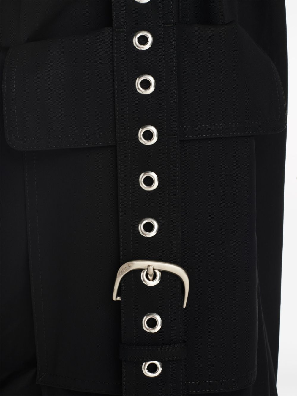 buckled cargo trousers - 5