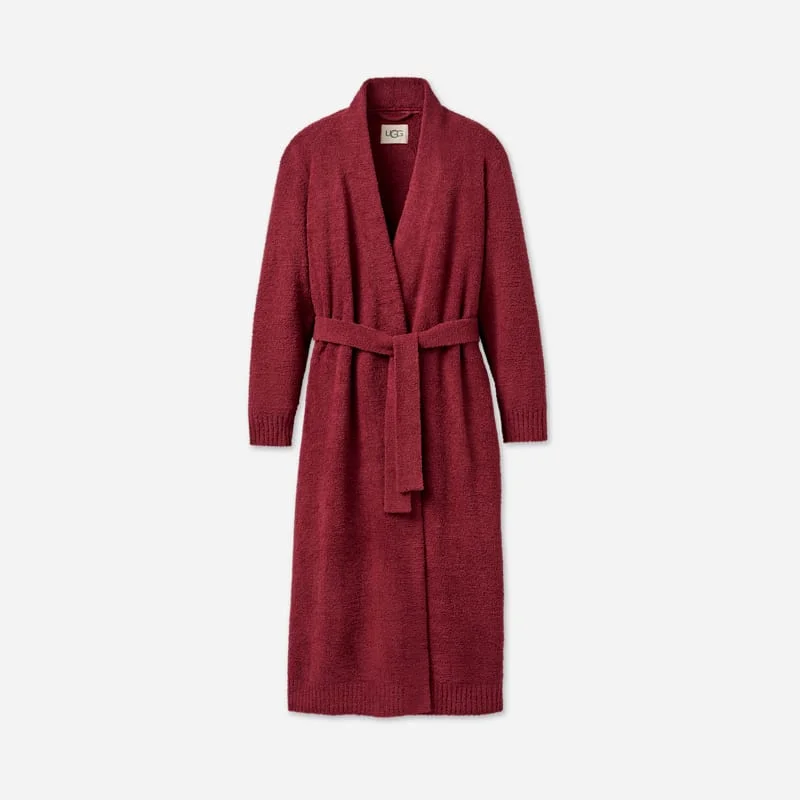 ® Women's Lenny Robe II Cozy Knit Tops in Coffee Berry - 1