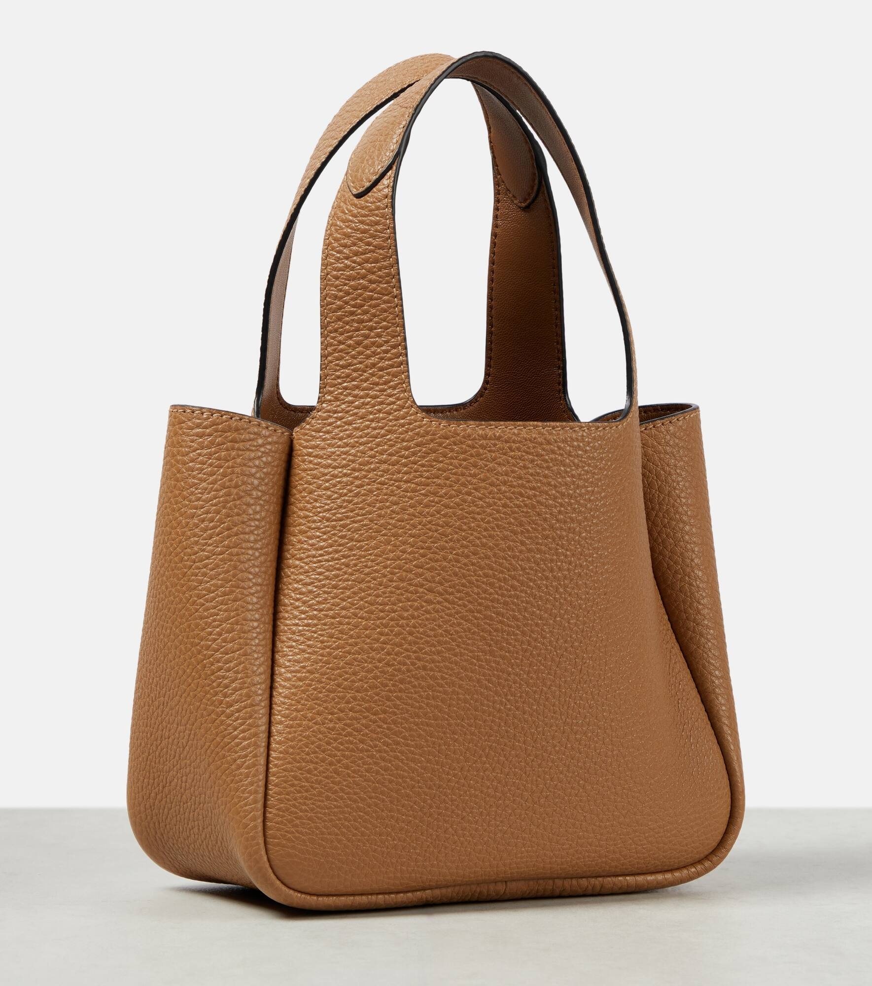 Mini leather tote bag - 4