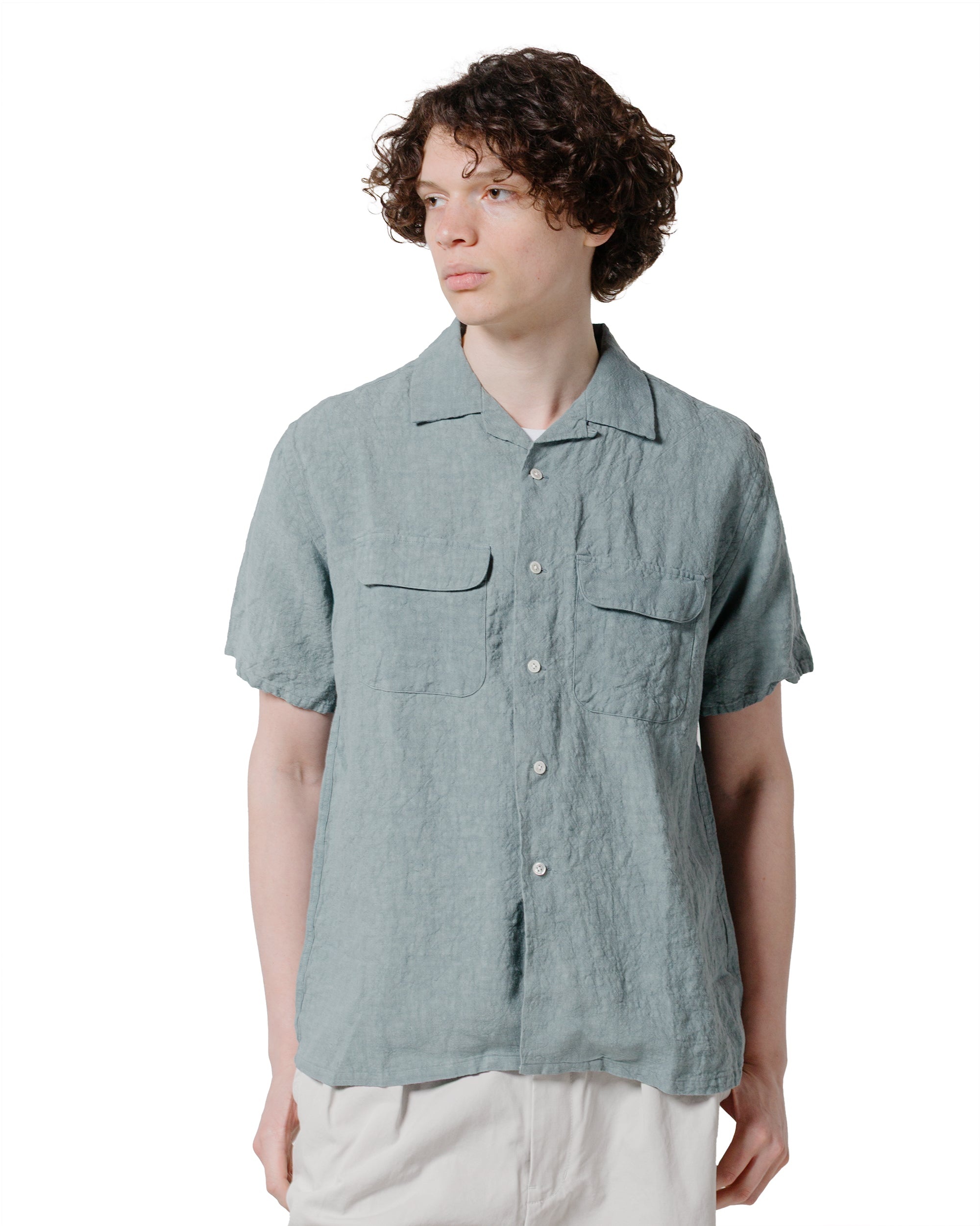 Open Collar 1/40 Linen Sax - 2