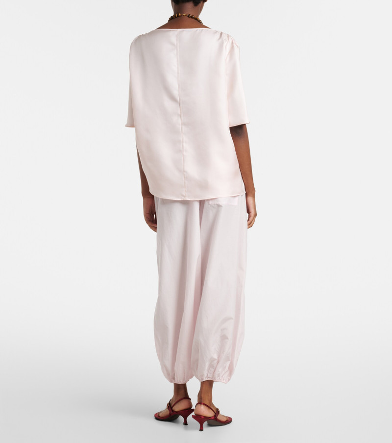 Almaya cotton and silk balloon pants 6