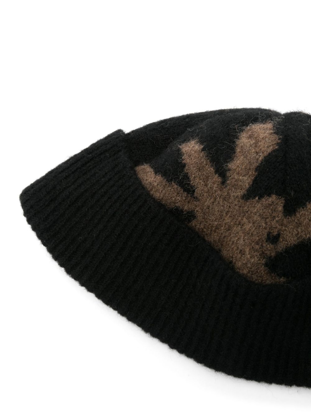 intarsia-motif beanie - 2