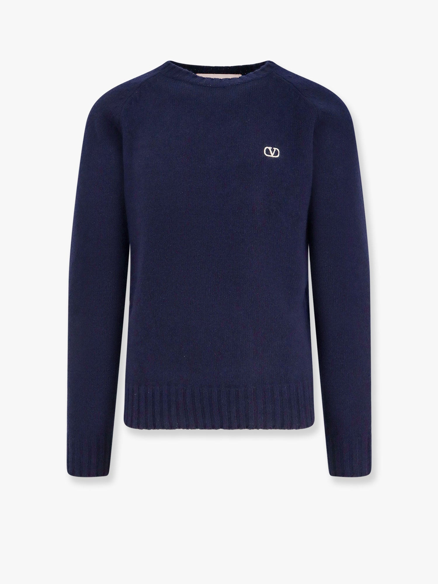 Valentino Men Virgin Wool Sweater With Vlogo Embroidery - 1