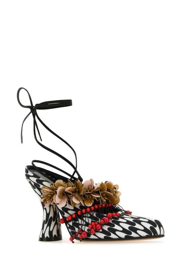 Dries Van Noten Women Printed Fabric Mules - 2