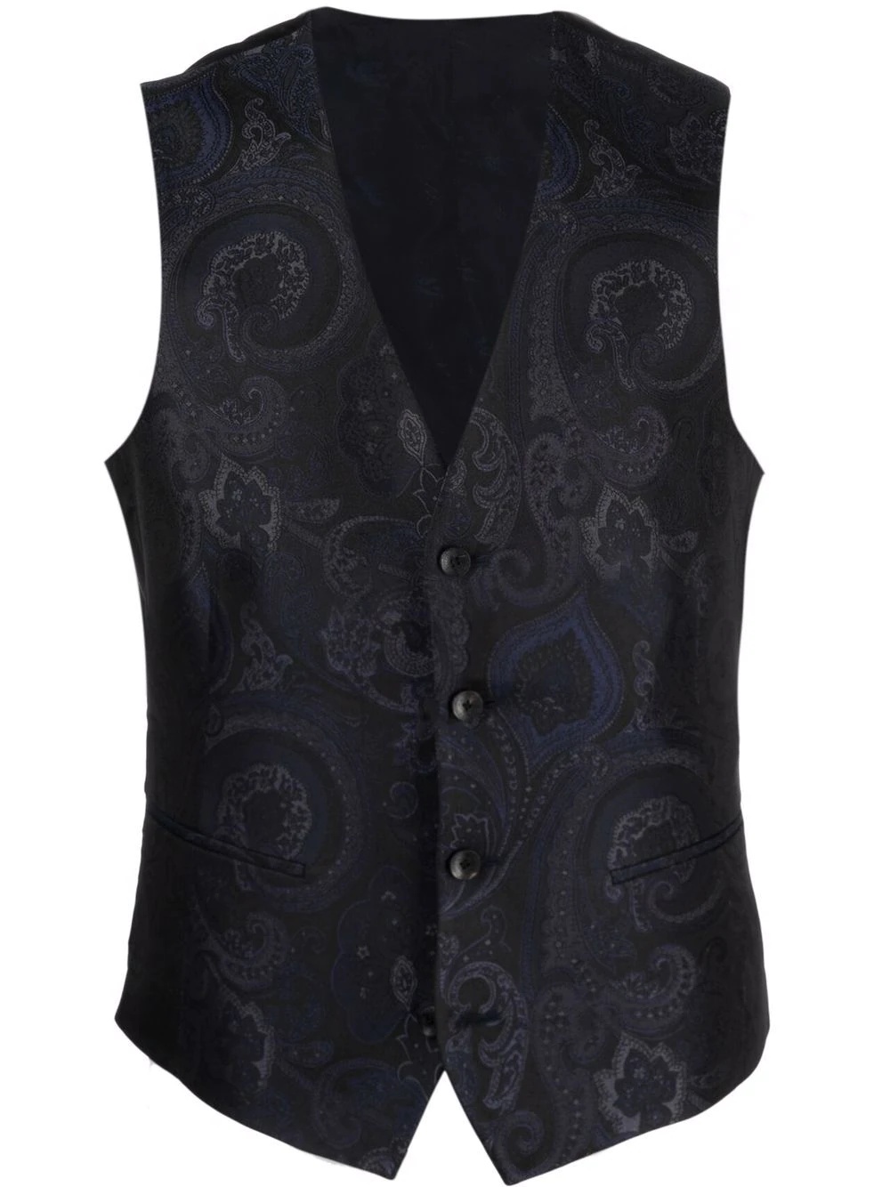 paisley-print waistcoat - 1