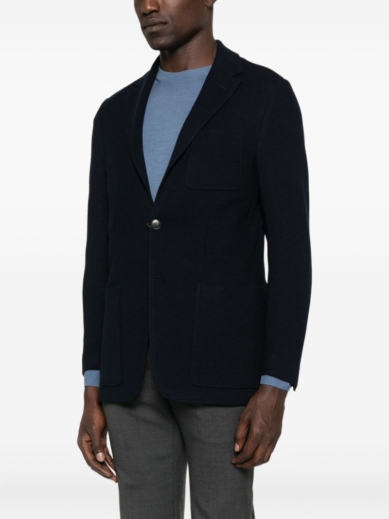 patch-pocket knitted blazer 3