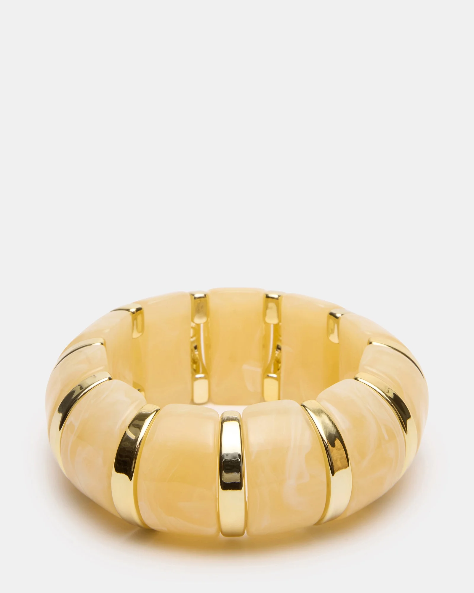 RESIN STRETCH BANGLE BRACELET CREAM - 1