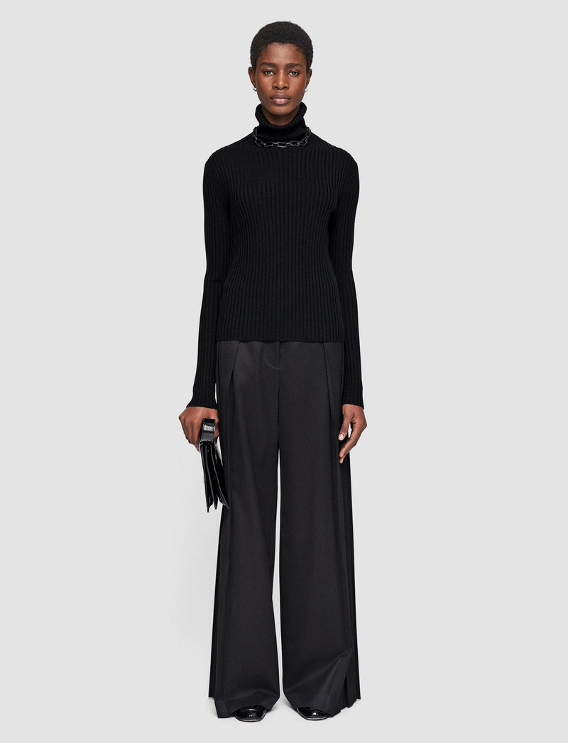 JOSEPH Merino Silk Rib High Neck Jumper outlook