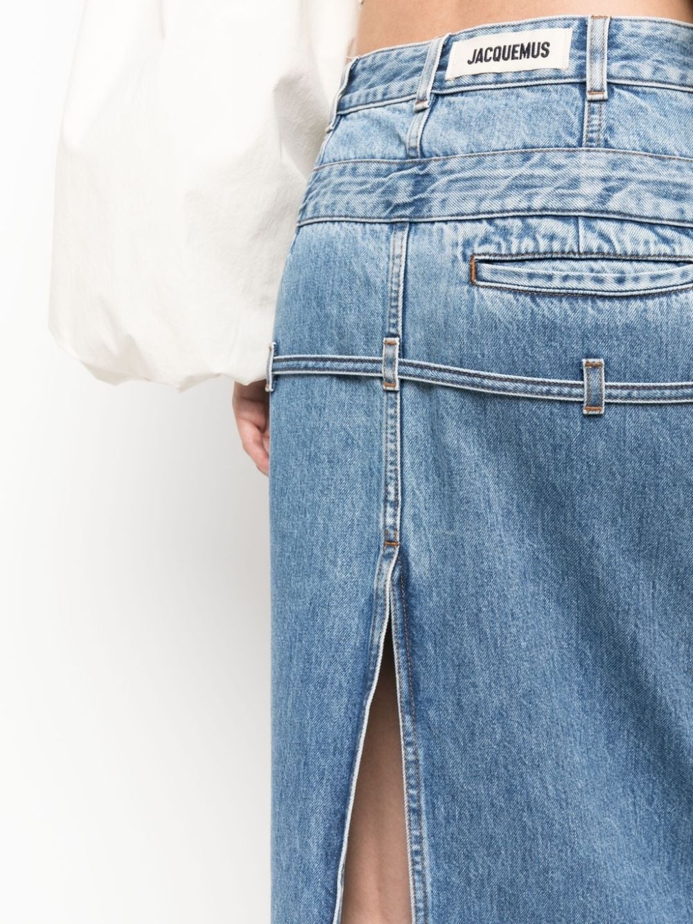 La Jupe de NÃ®mes Criollo denim midi skirt - 5