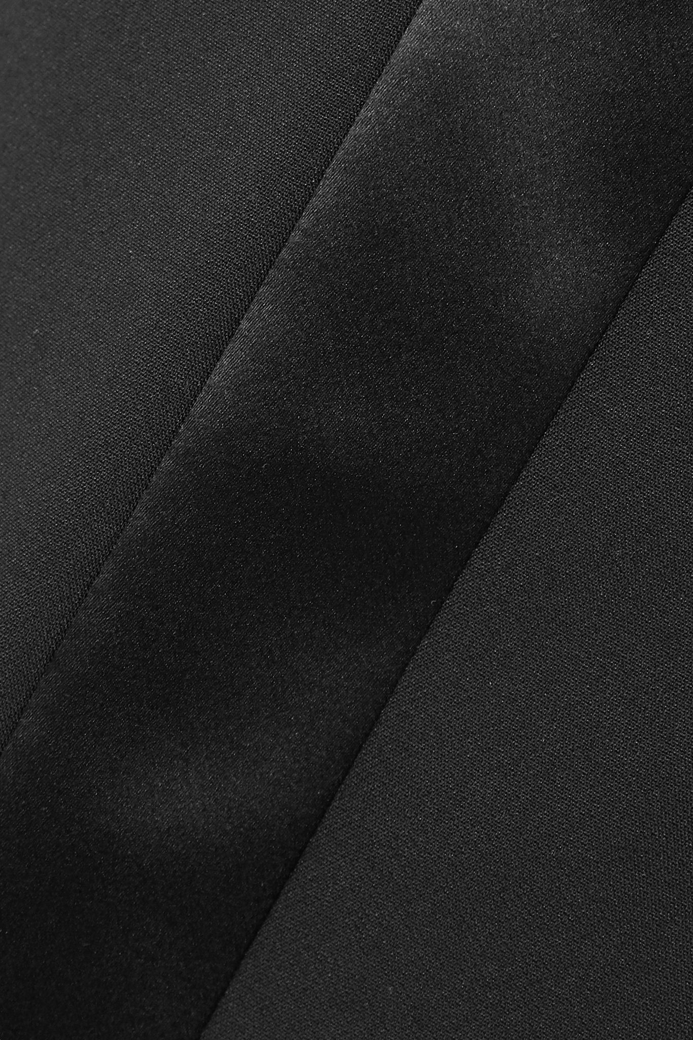 Tuxedo grain de poudre wool-blend tapered pants - 5