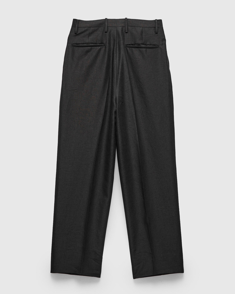 KAPTAIN SUNSHINE Linen Mohair Shoecut Slacks in Black outlook