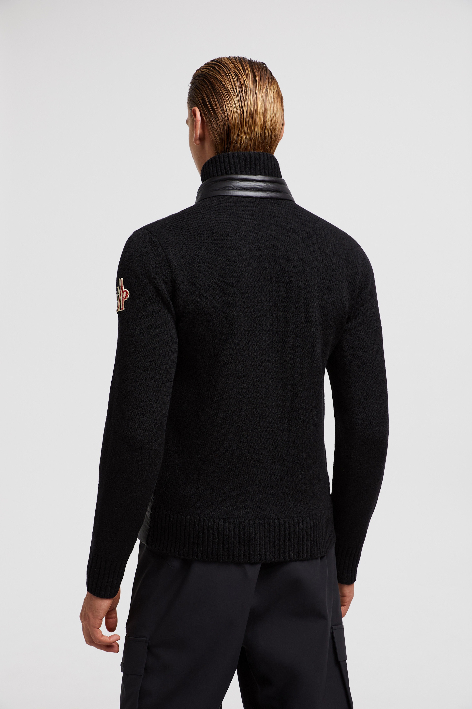 Padded Wool Zip-Up Cardigan - 5