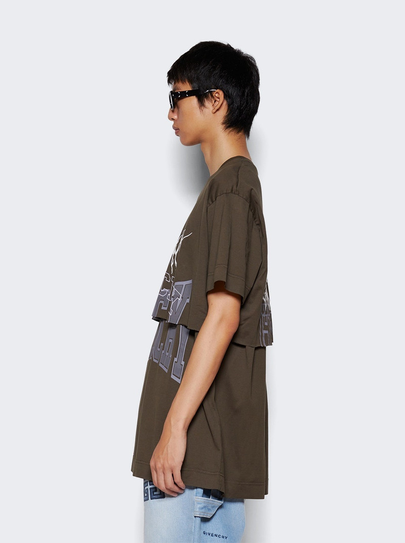 Layered T-shirt Medium Brown 4