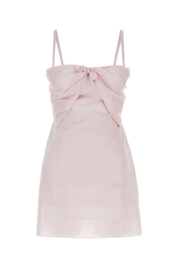 Prada Woman Pastel Pink Cotton Mini Dress - 1