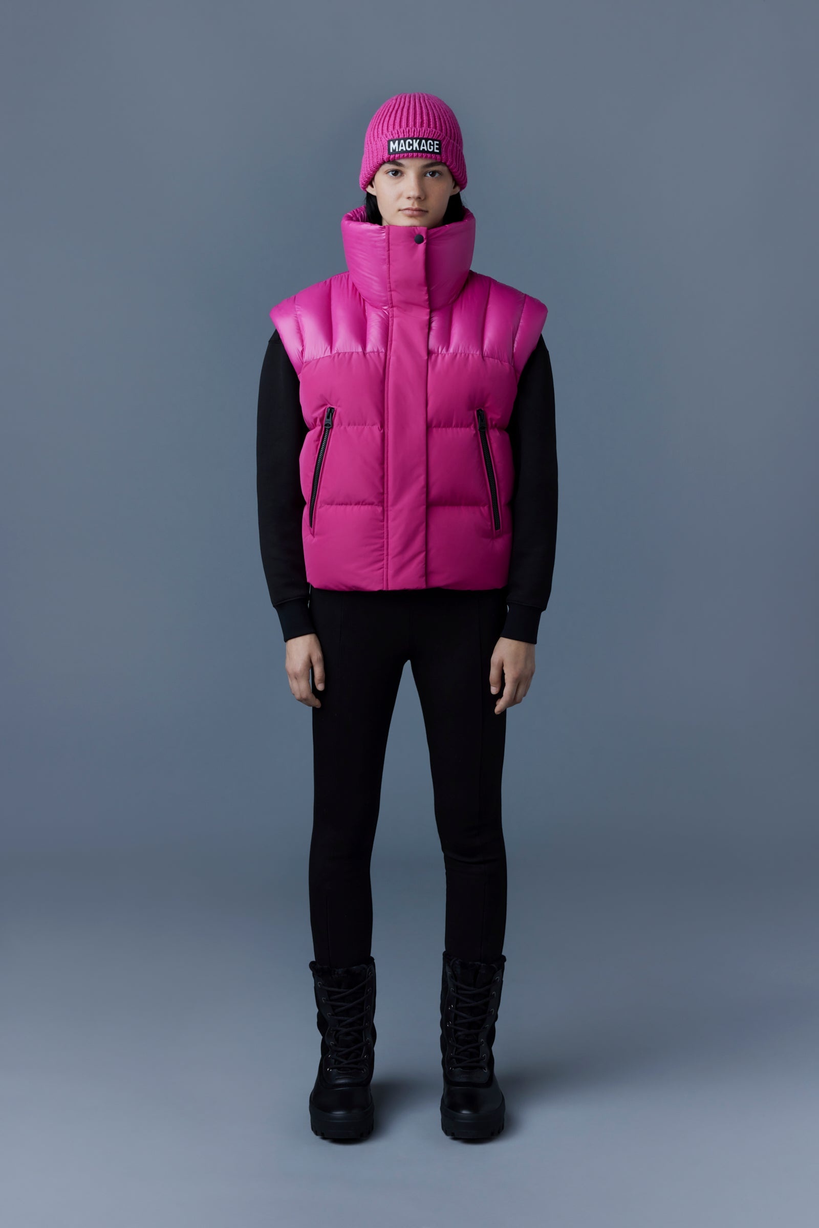 VESNA 2-in-1 matte light down jacket for ladies - 5