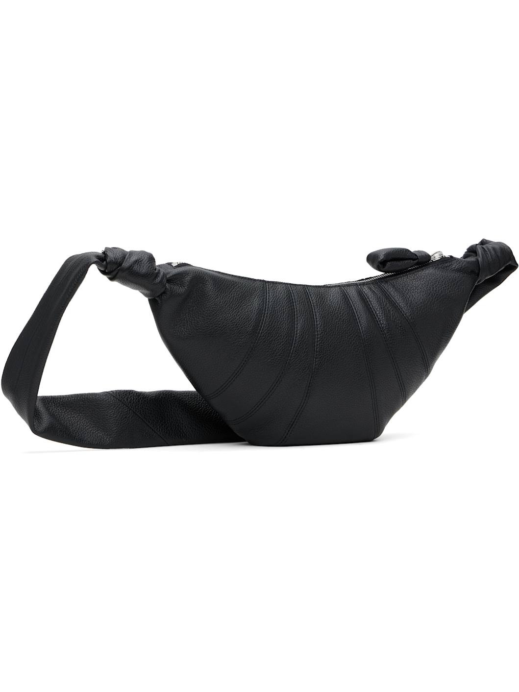 Black Small Croissant Bag - 3