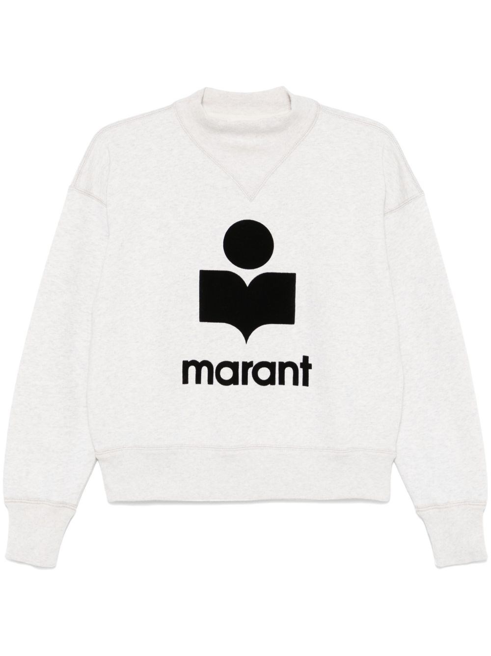 Moby logo cotton sweatshirt - 1