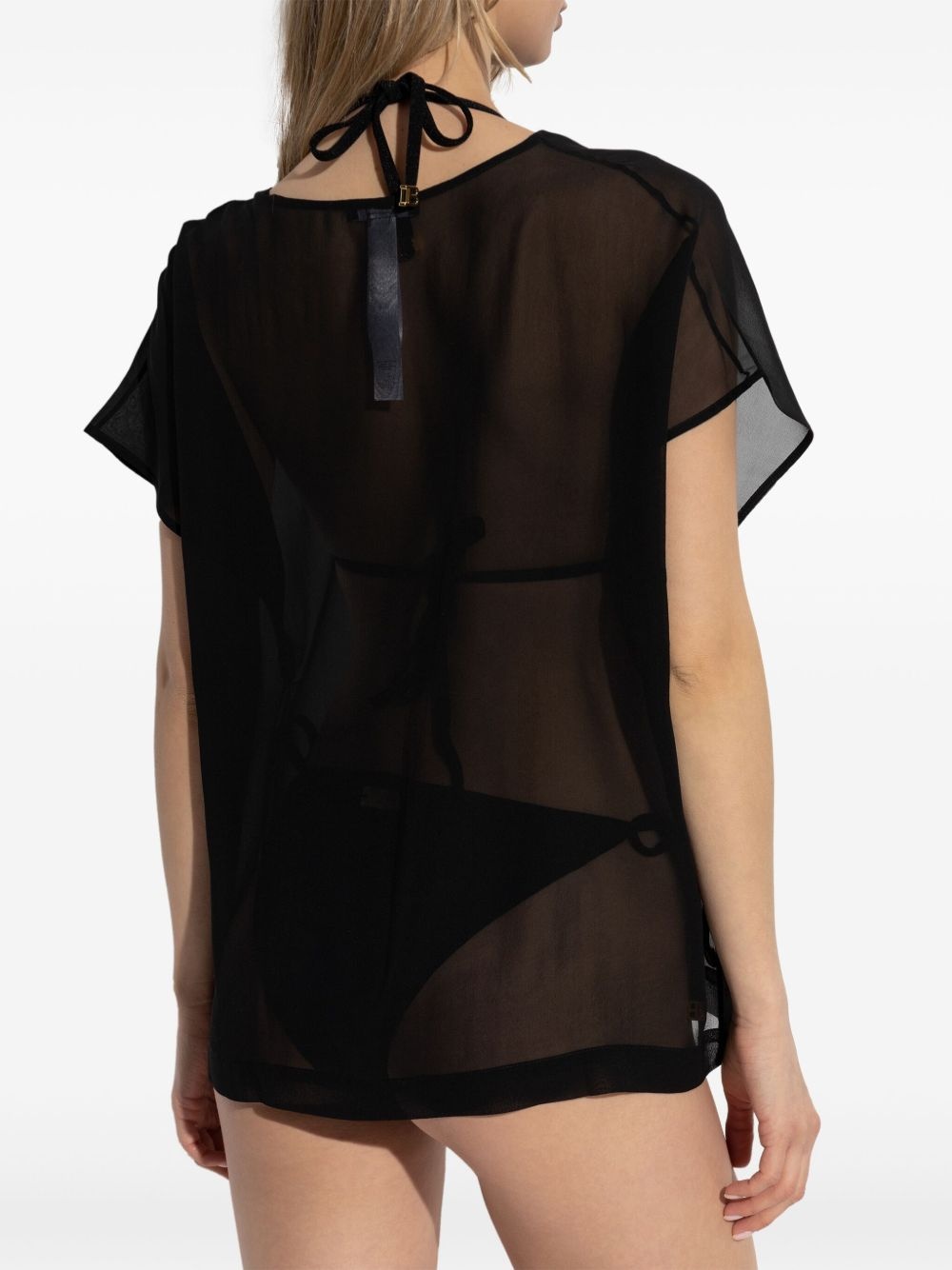 logo-embroidered t-shirt - 4