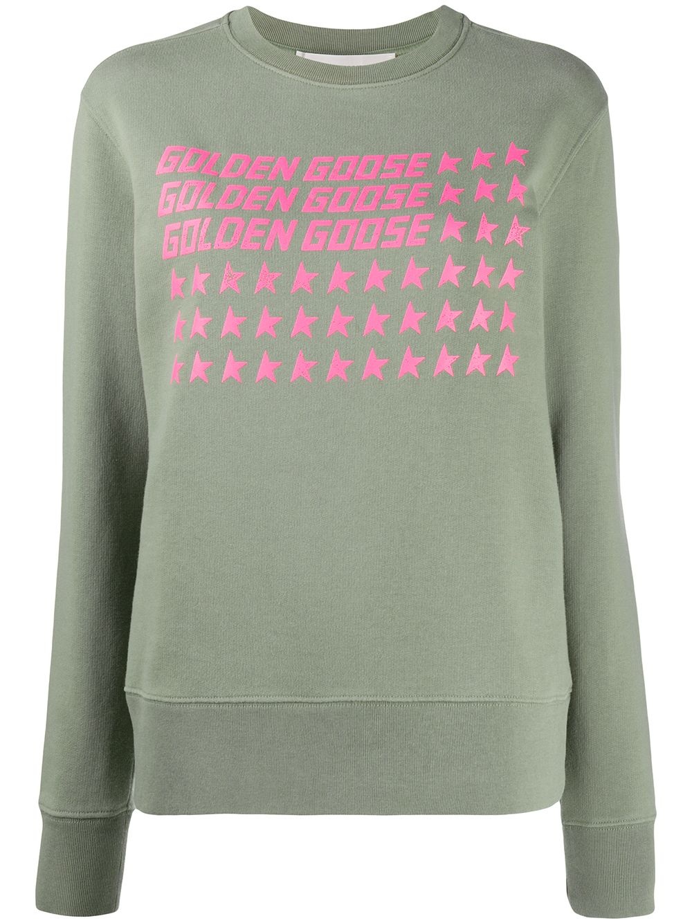 Golden crew neck sweatshirt - 1