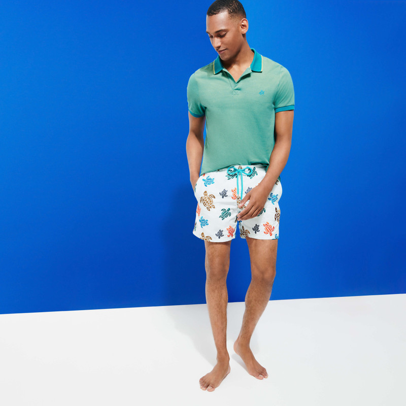 Men Embroidered Swim Trunks Ronde Des Tortues - Limited Edition 5
