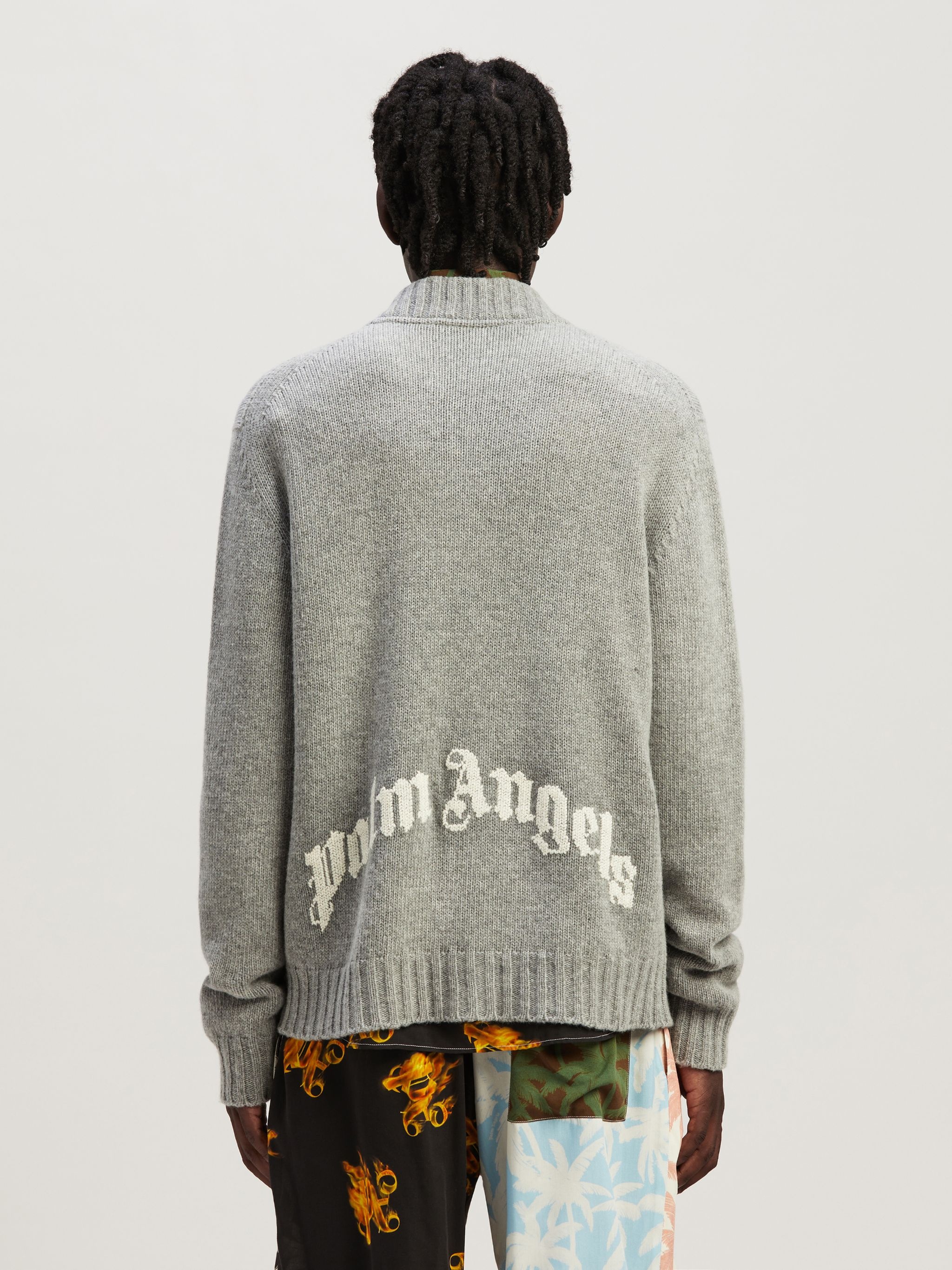 Curved Logo Cardigan - 5
