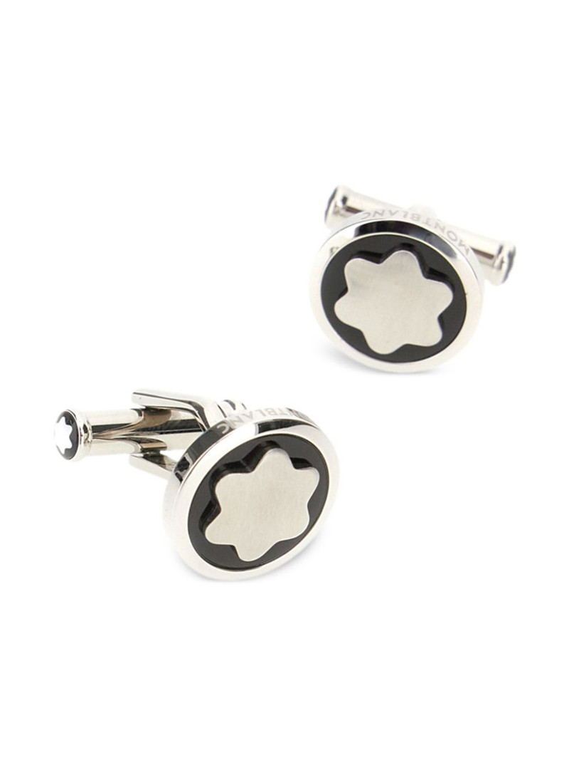 Montblanc steel star cufflinks outlook