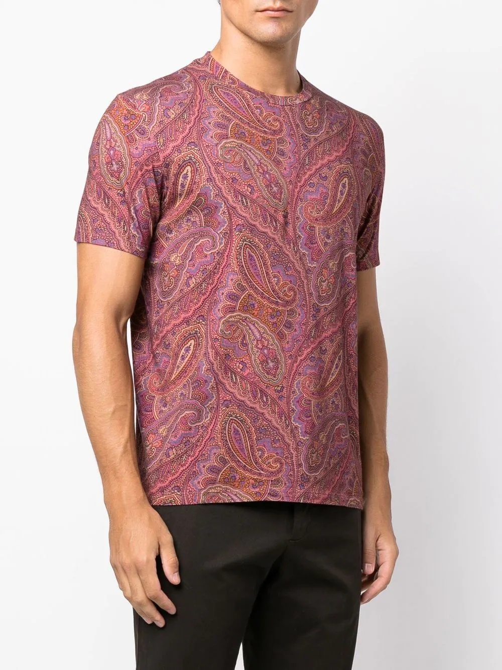 paisley short-sleeve T-shirt - 3