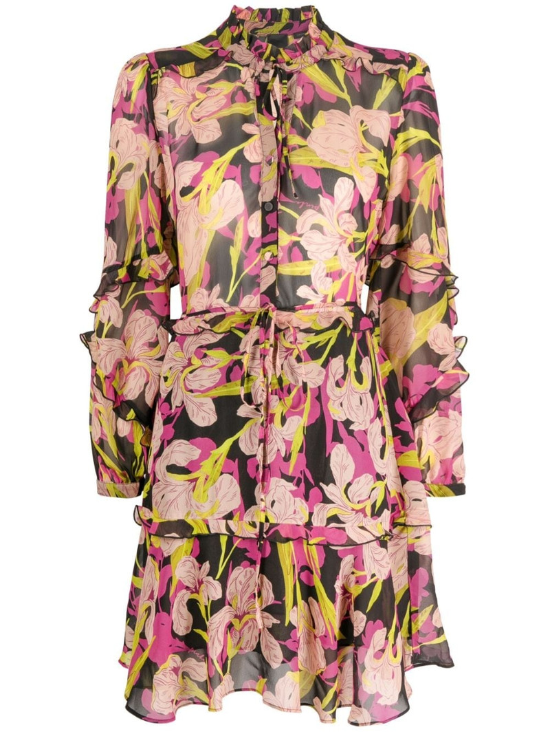Piccadilly floral-print ruffled minidress 1