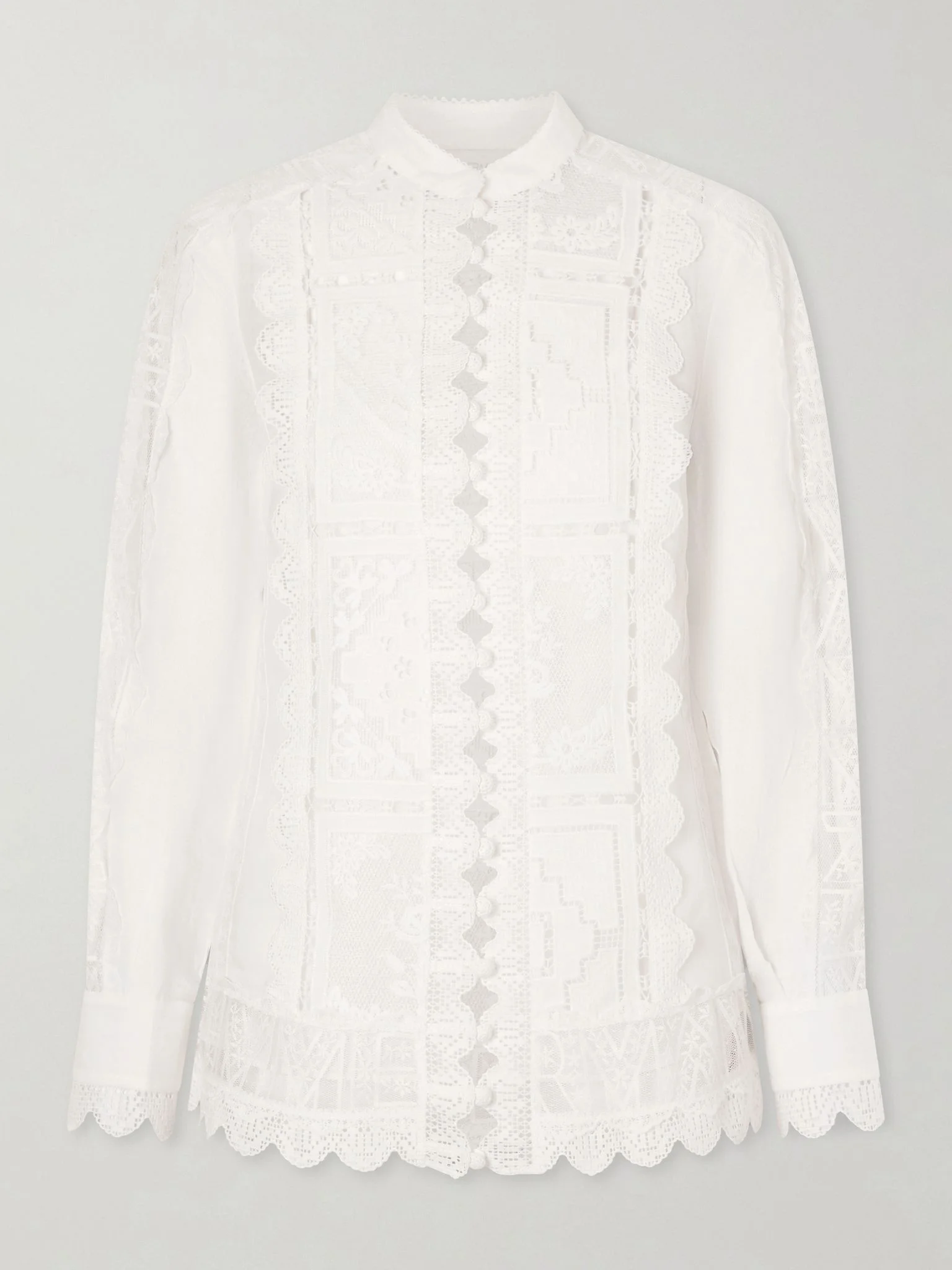 Aster embroidered blouse Ivory - 1