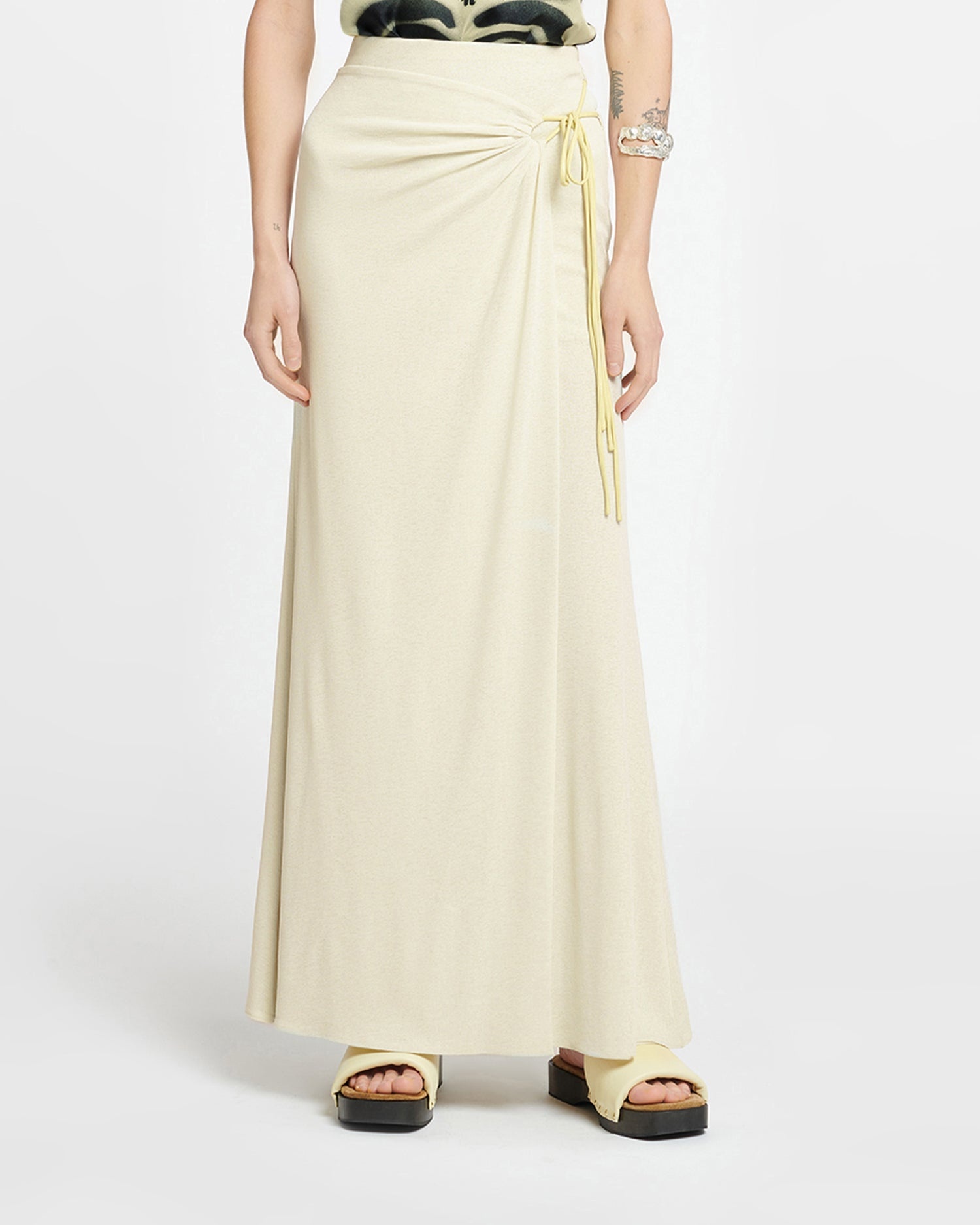 Mesh-Jersey Maxi Skirt - 2