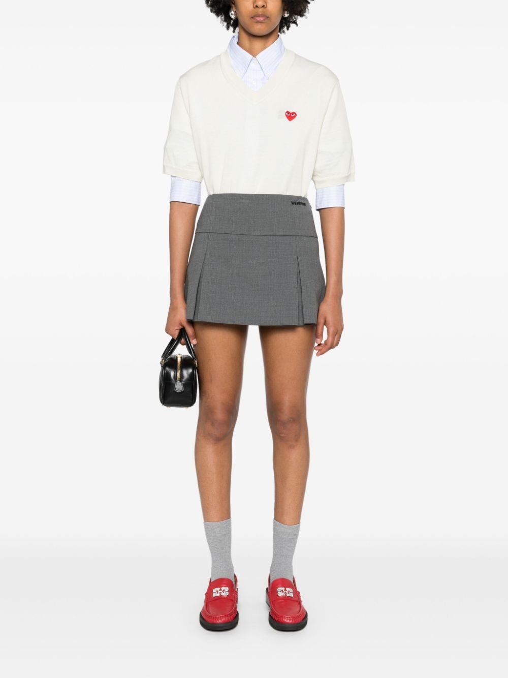 heart-patch wool jumper - 3