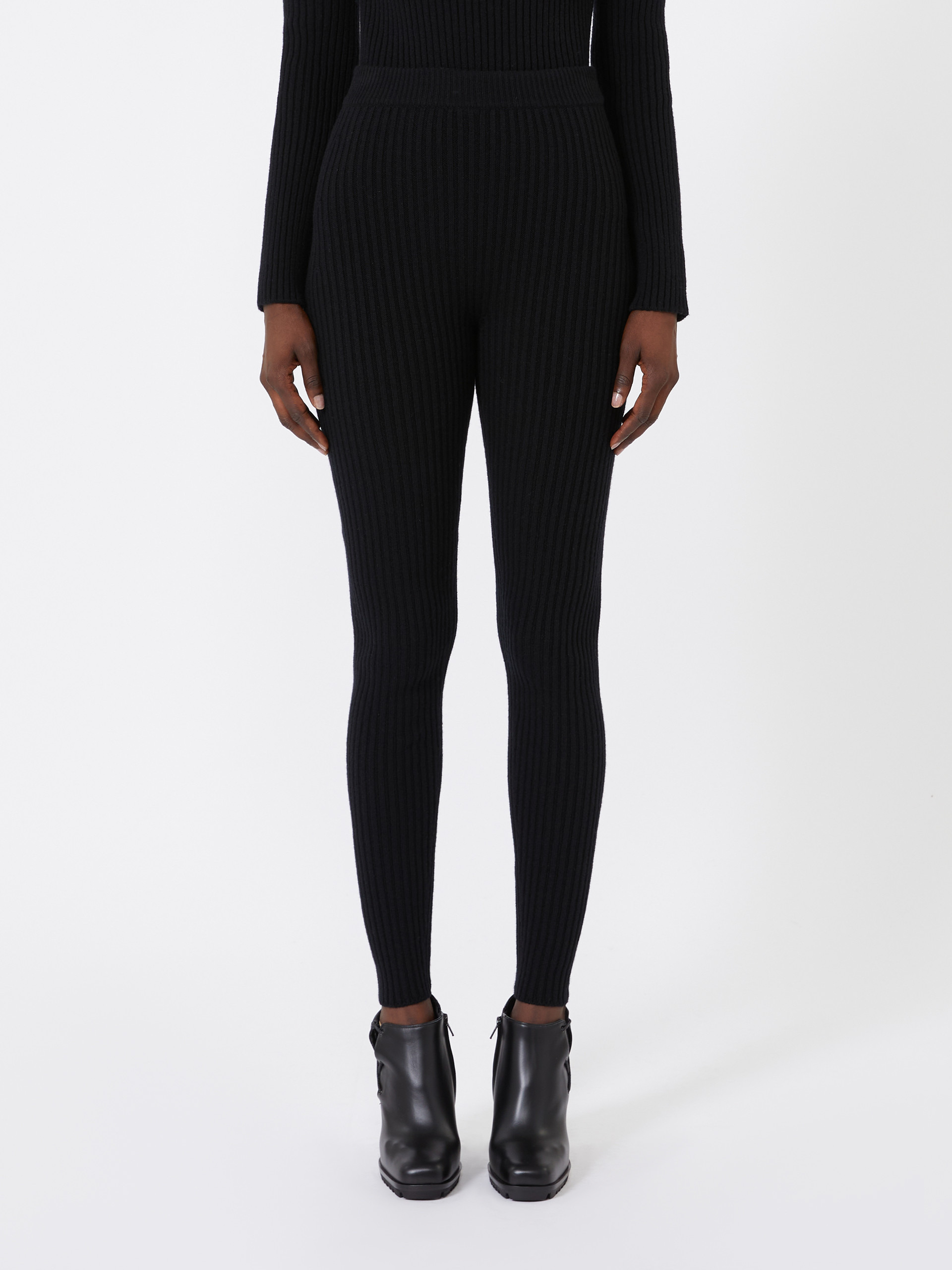 APOGEO1234 Wool and cashmere knit leggings - 3