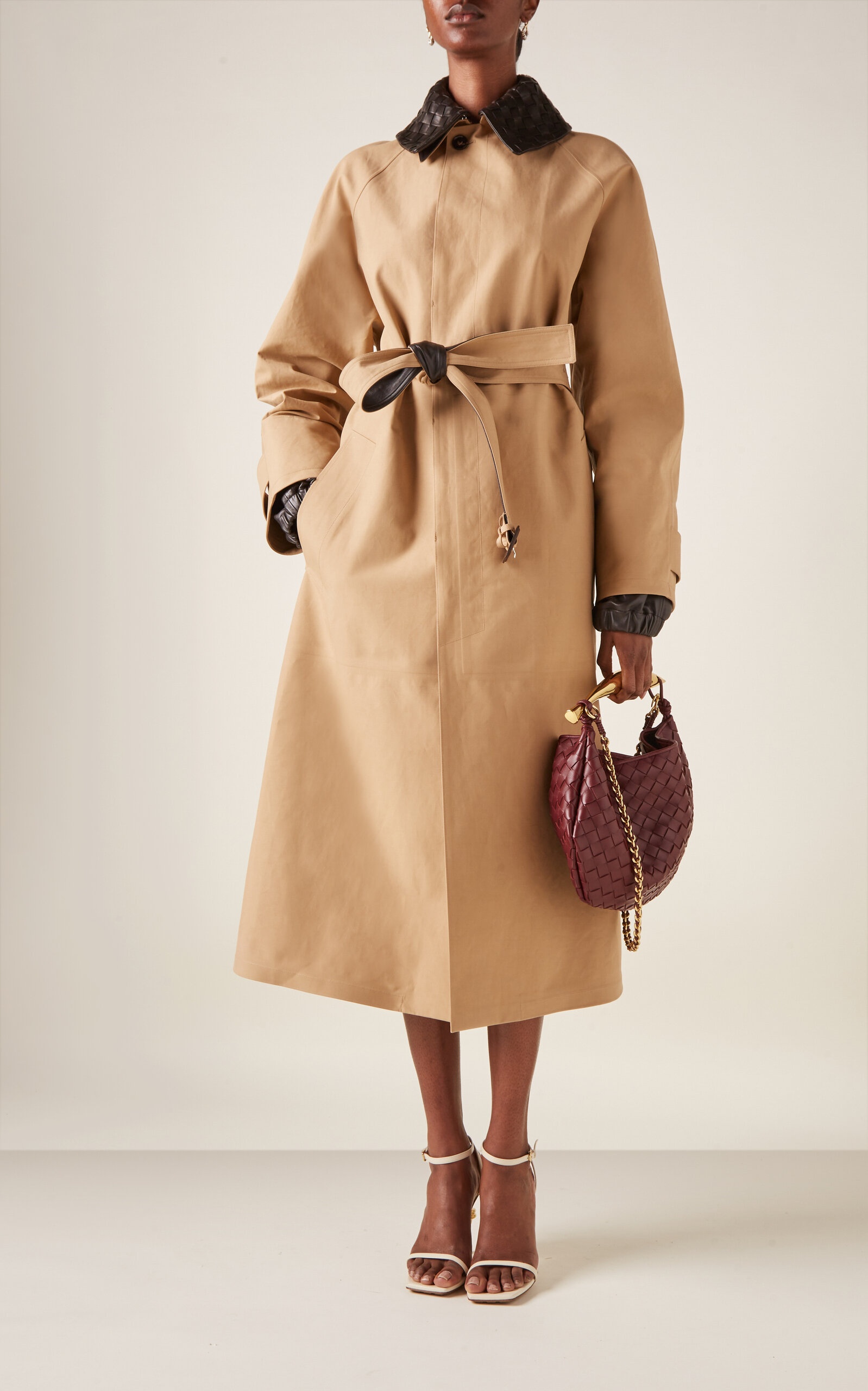 Bottega Veneta Cotton Trench Coat neutral | modaoperandi