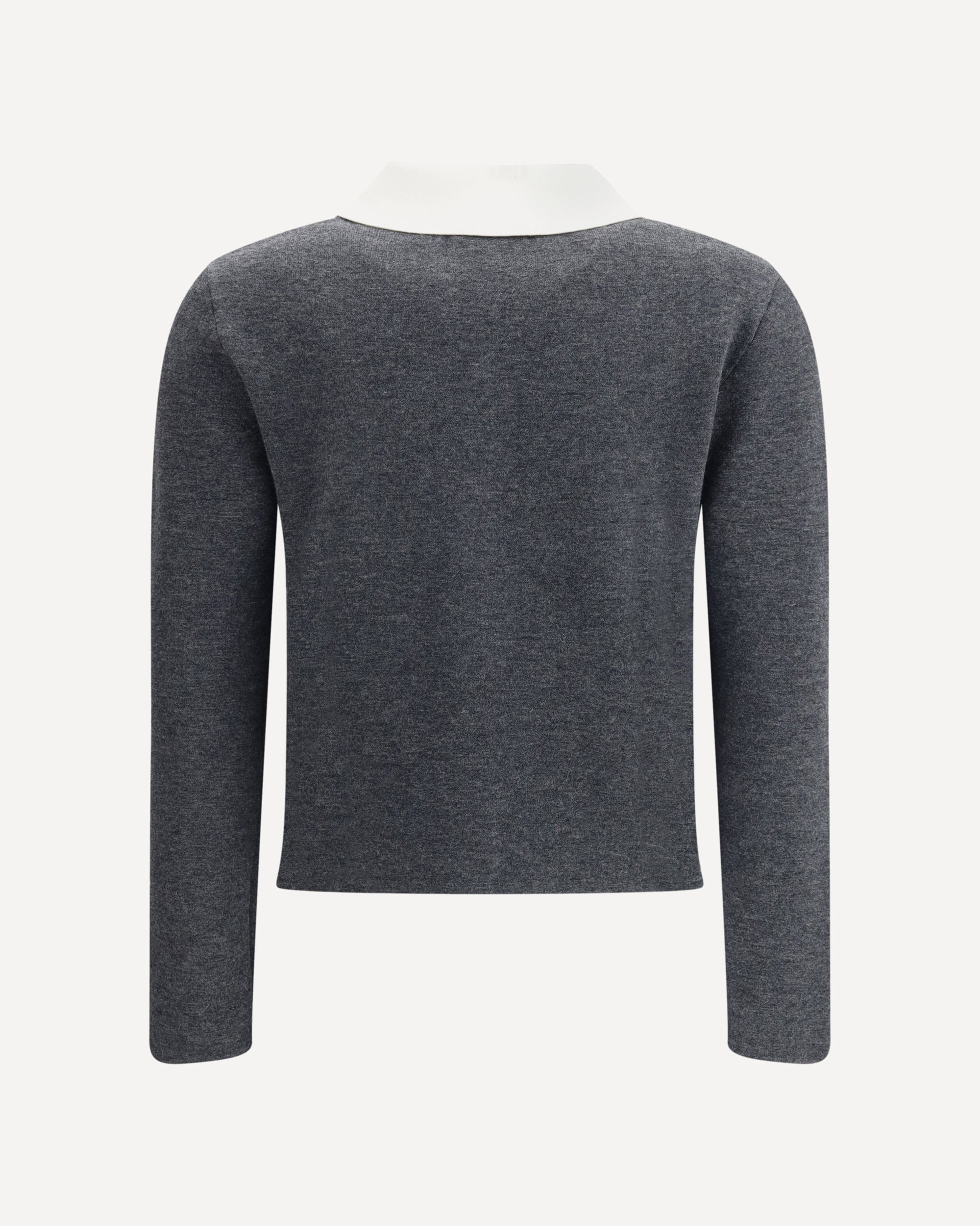 Contrast collar Cardigan - 2