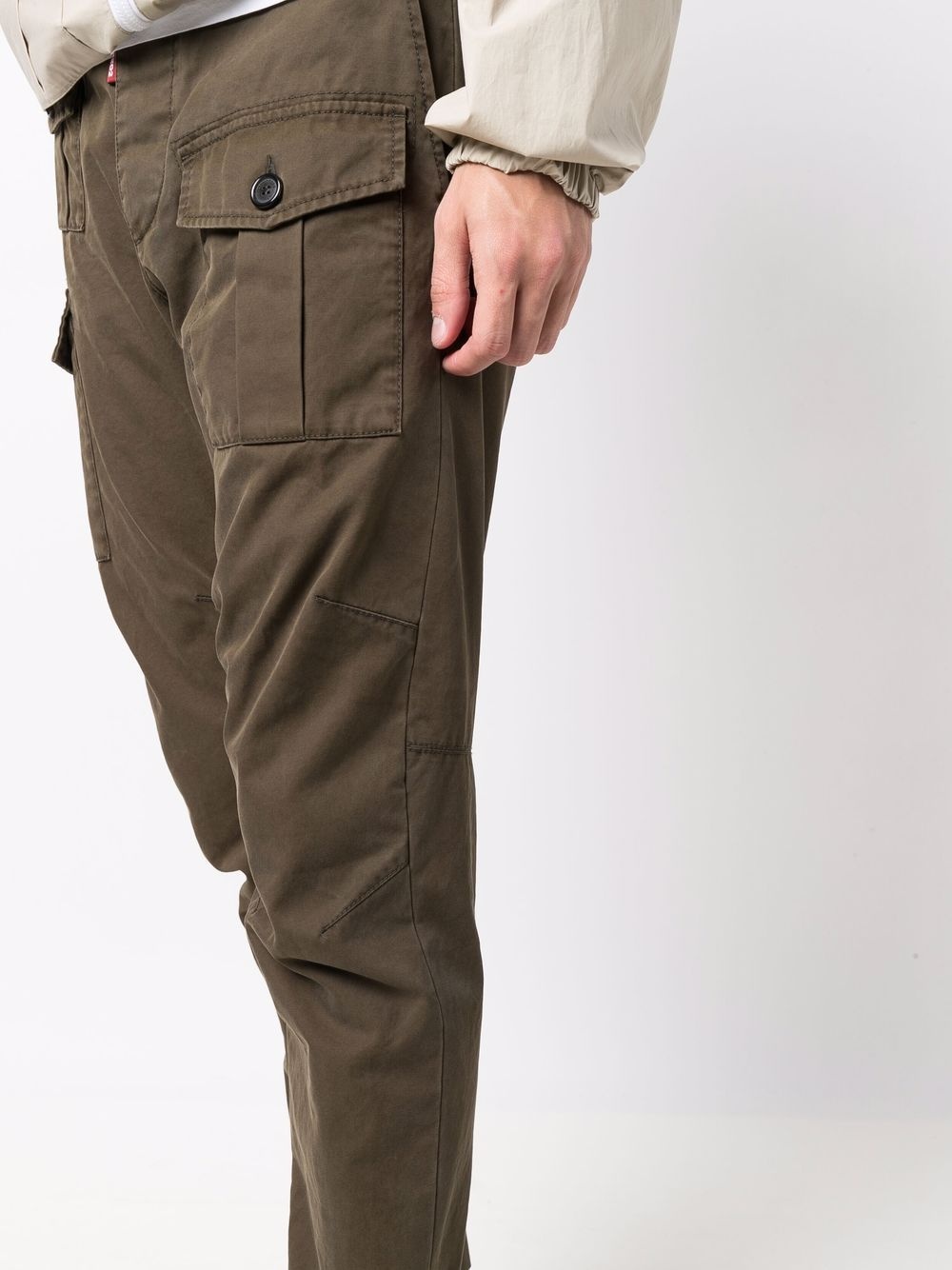 panelled cargo-pocket trousers - 5