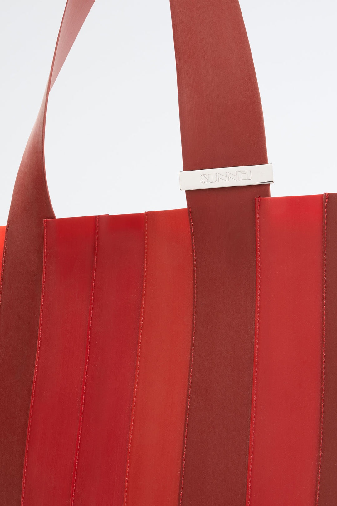 GRADIENT RED PUDDING PARALLELEPIPEDO BAG - 3