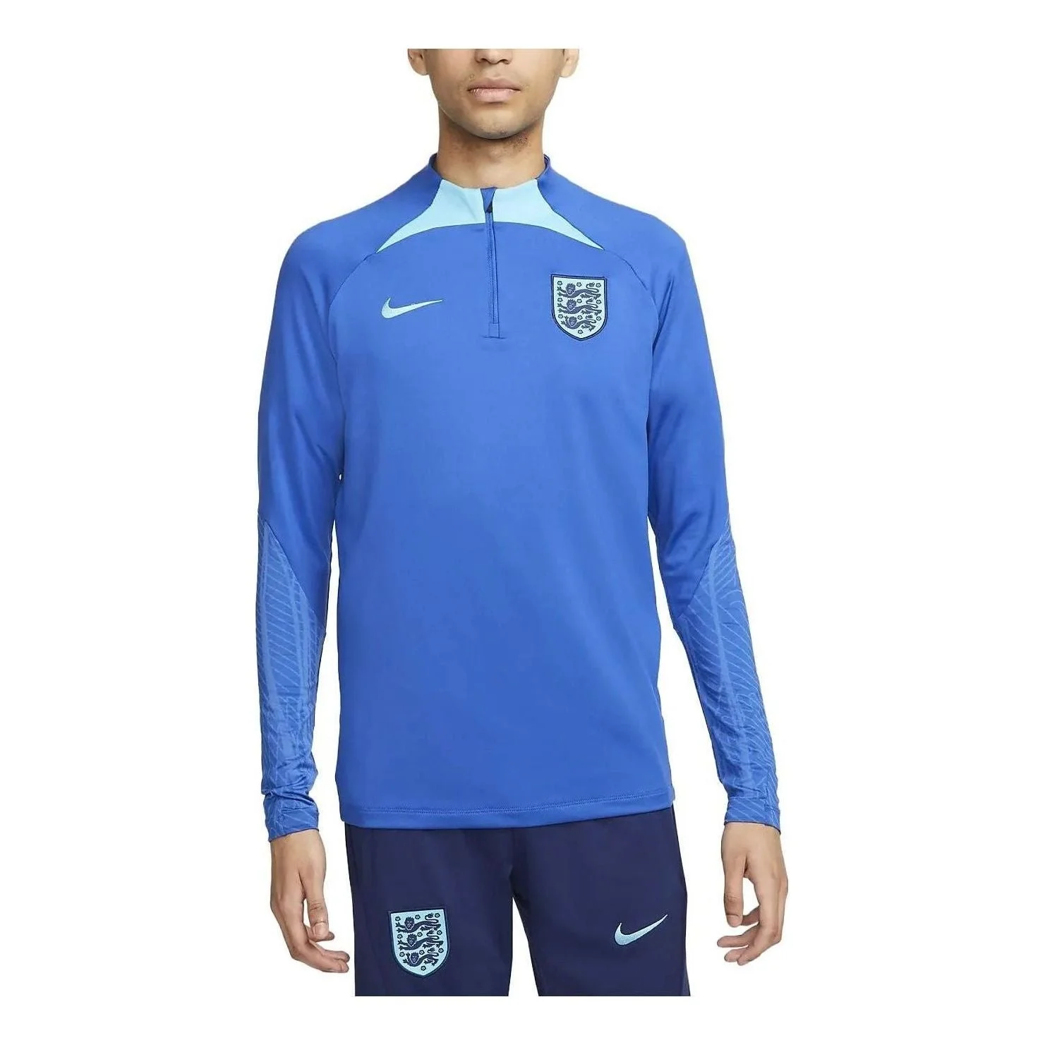 Nike England Dri-Fit Strike 1/4 Zip L/S Drill Top 'Royal Blue' DH6454-480 - 1
