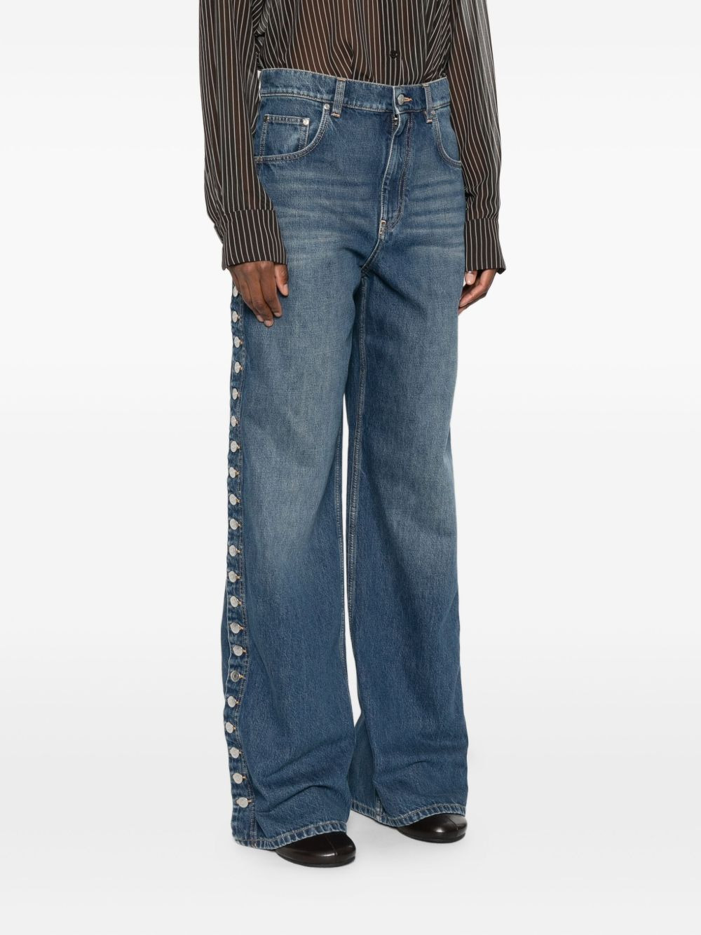 button-detailed jeans - 3