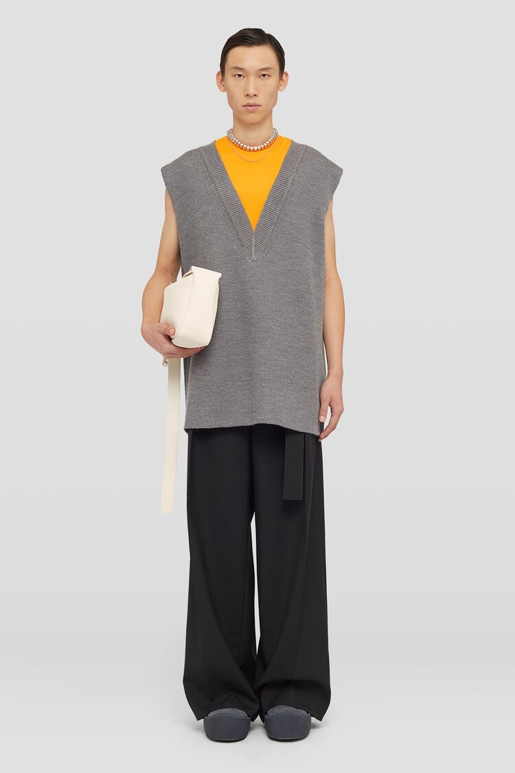 Crew-Neck Vest - 2