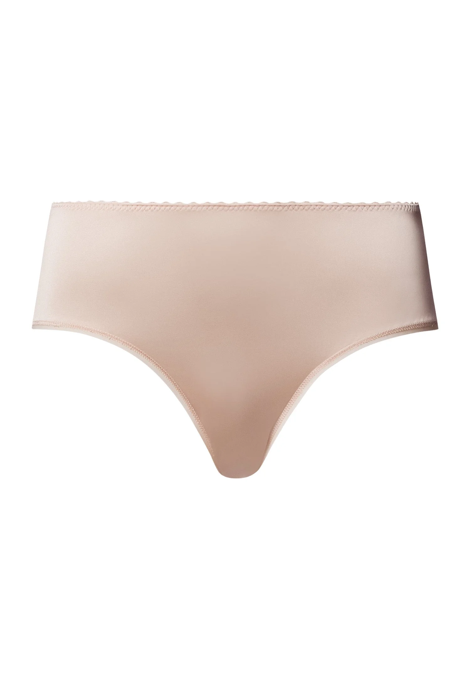 Satin Deluxe Satin Jersey High Cut Brief - 1