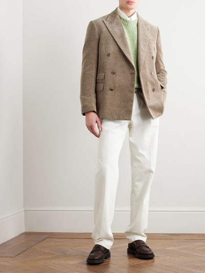 Ralph Lauren Kent Slim-Fit Double-Breasted Cotton and Cashmere-Blend Corduroy Suit Jacket outlook