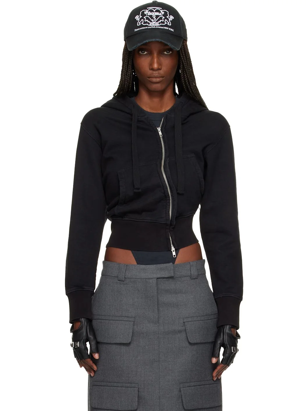 Black Twisted Hoodie - 1