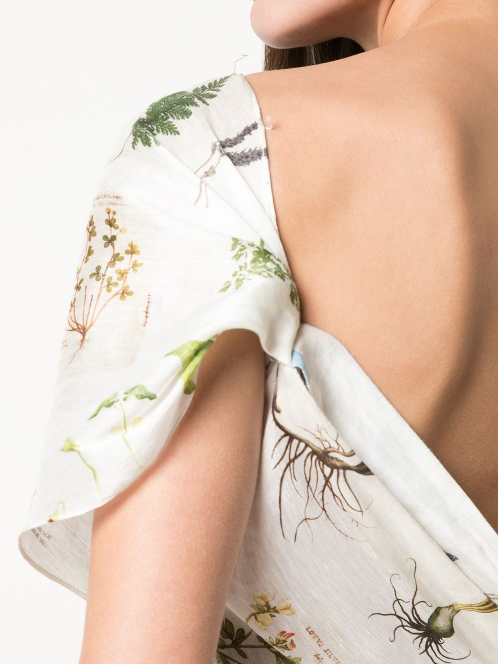 botanical journal patchwork-print dress - 5