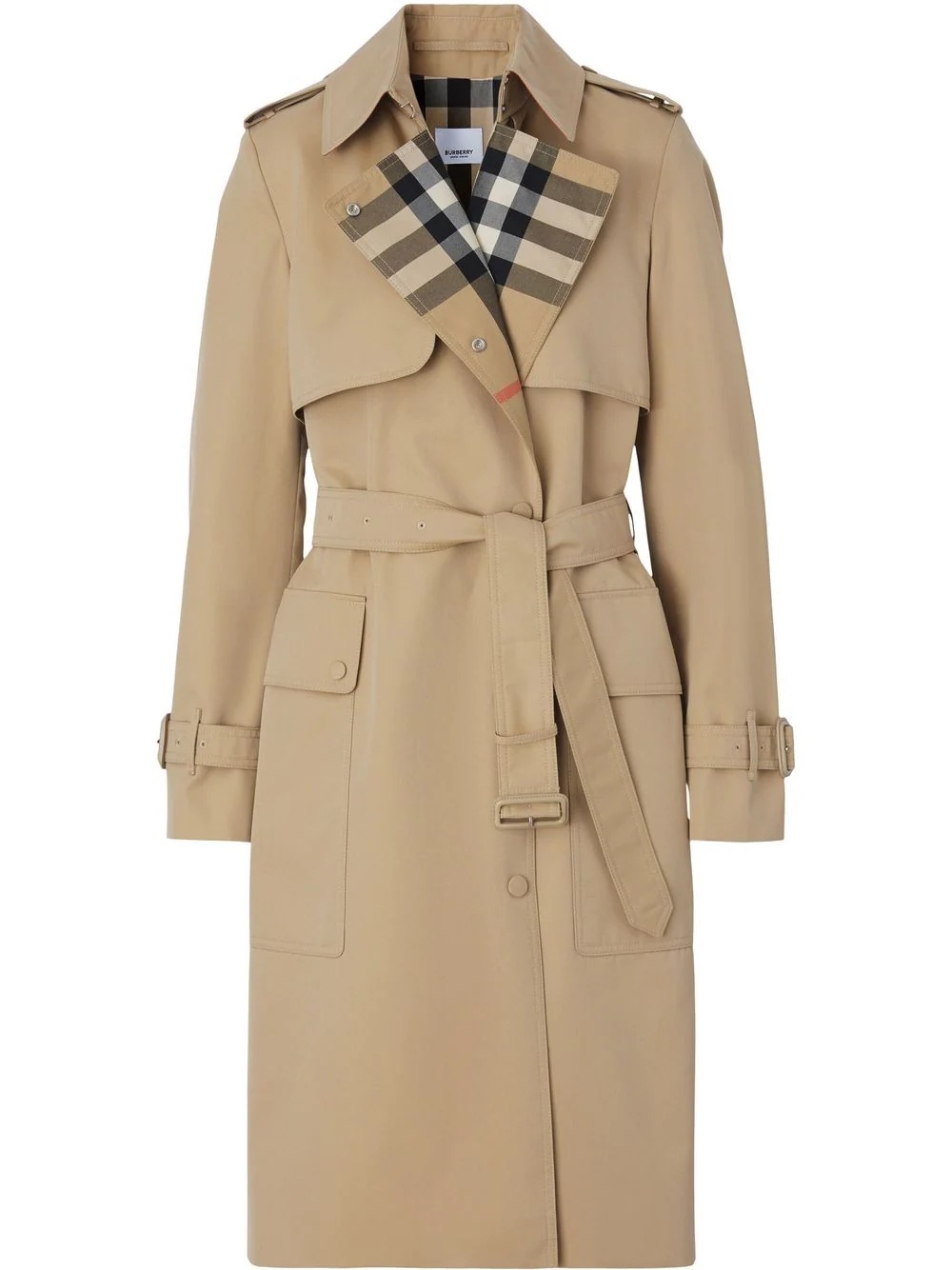 gabardine trench coat - 1