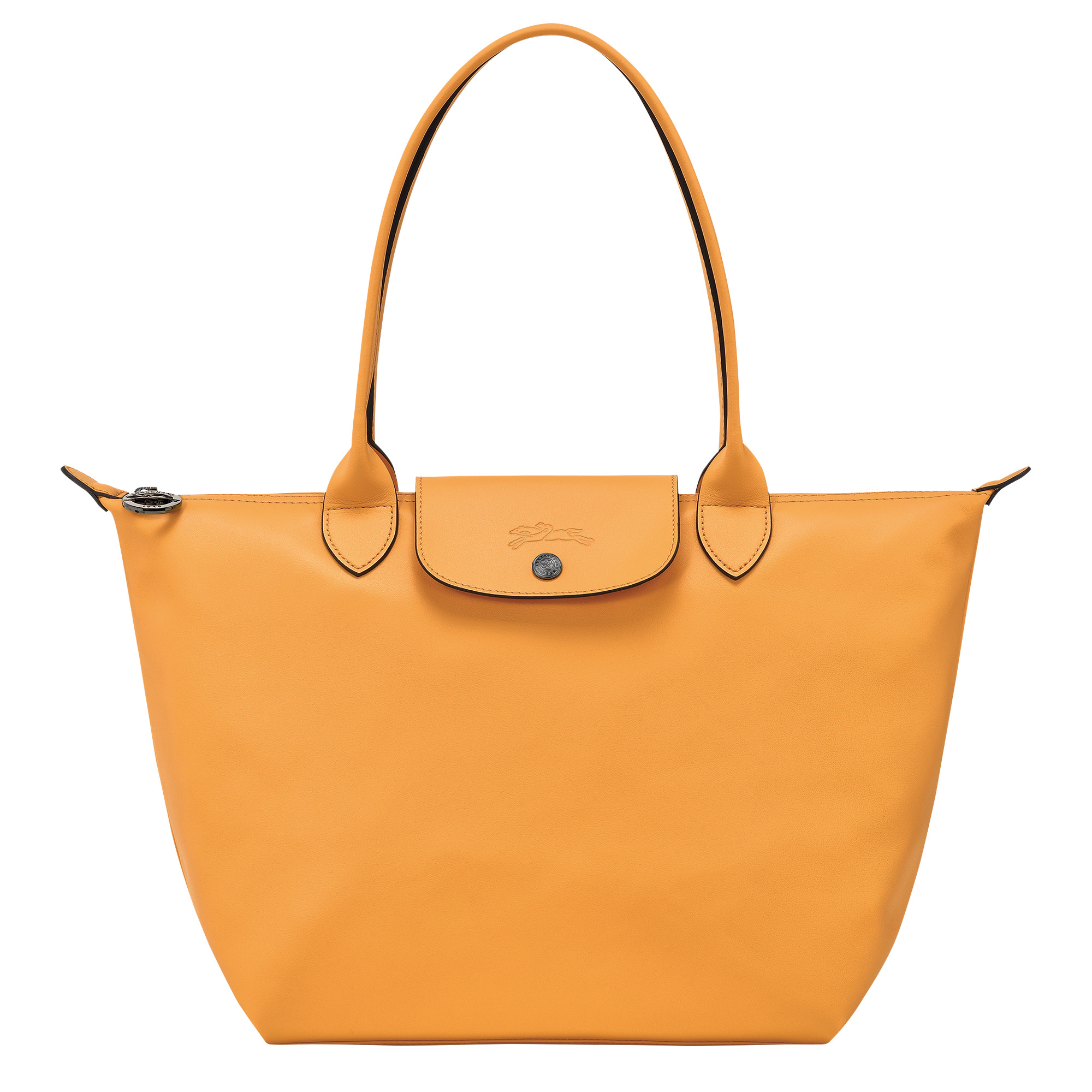 Le Pliage Xtra M Tote bag Apricot - Leather - 1