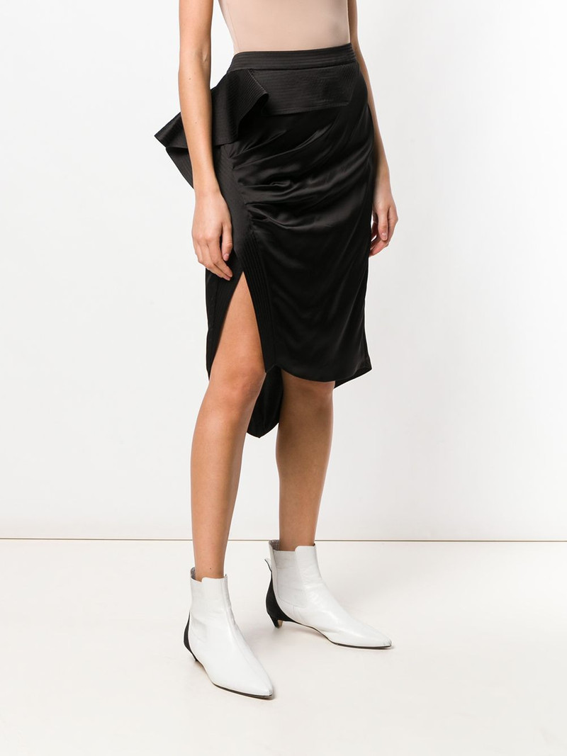 asymmetric draped skirt 3