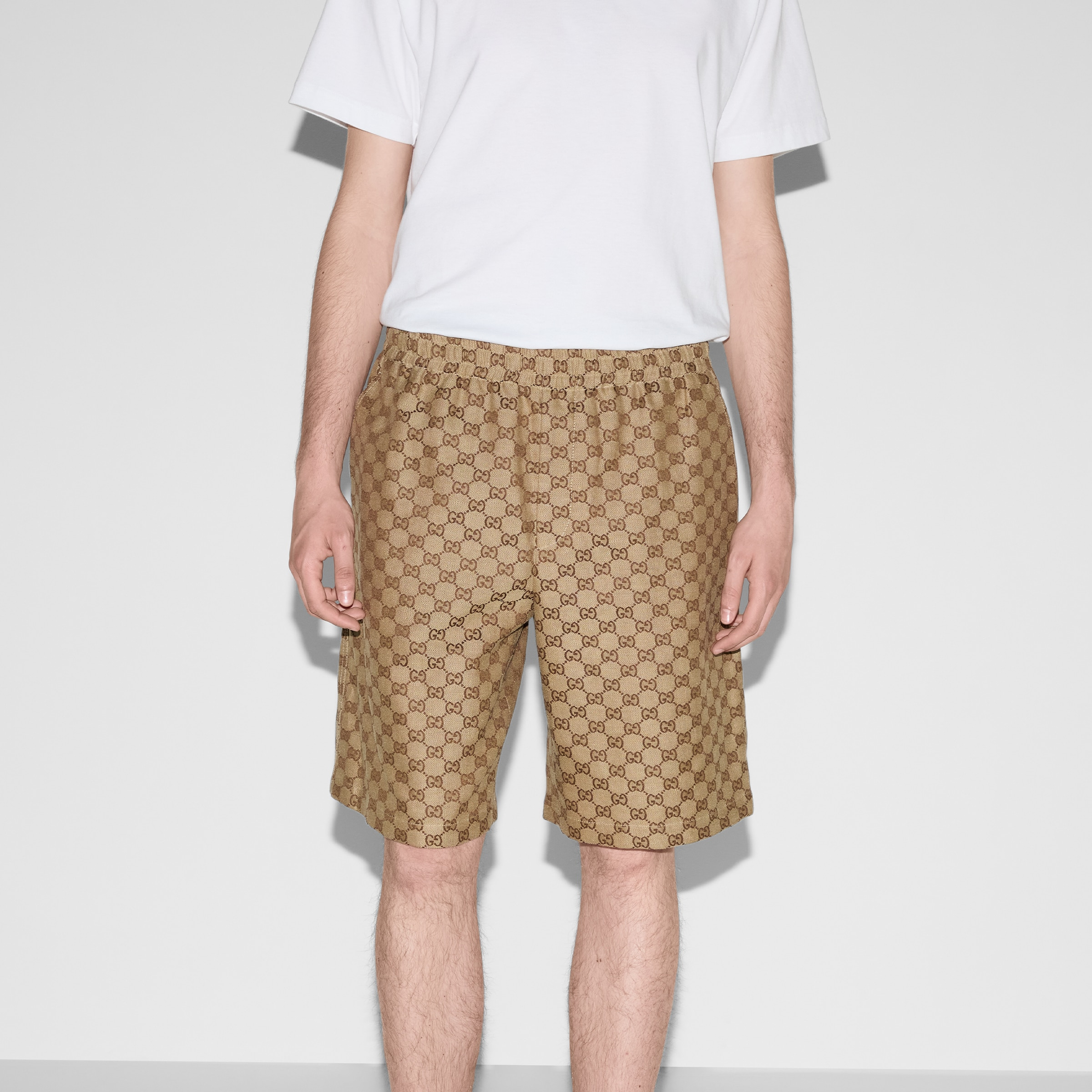 GG Supreme linen shorts - 3