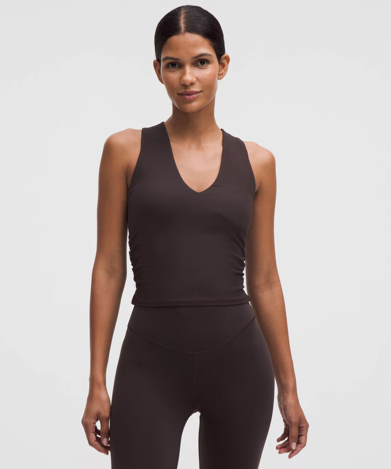 All It Takes V-Neck Tank Top Light Support, B–D Cup *Ribbed Nulu 1