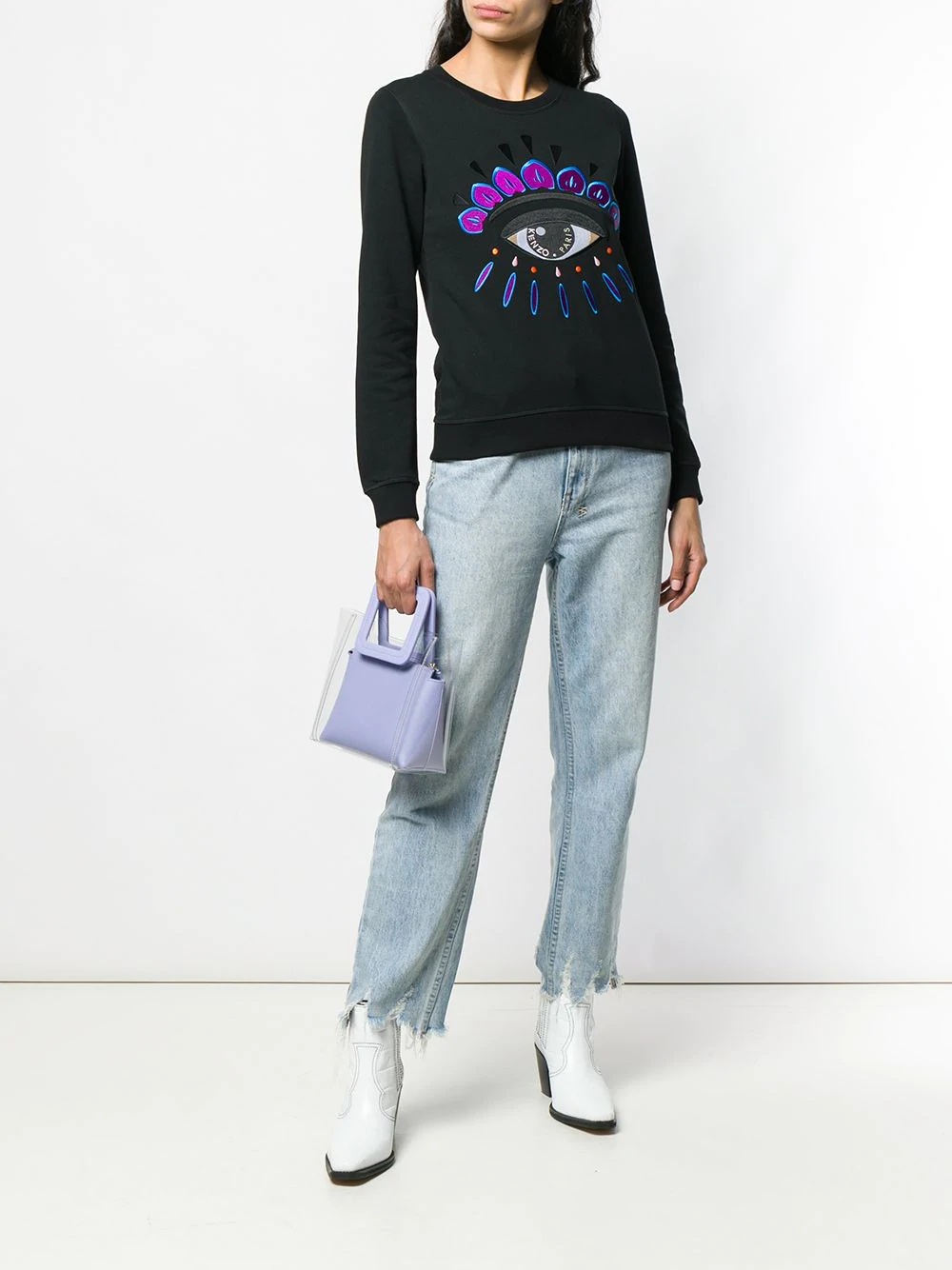 Evil Eye embroidered sweatshirt - 2